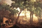 RICCI, Marco Landscape with Watering Horses Germany oil painting artist